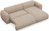 Selsey 'Emia' Ecksofa mit pflegeleichtem Chenillebezug und Schlaffunktion, Beige, rechts Bild 4