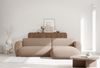 Selsey 'Emia' Ecksofa mit pflegeleichtem Chenillebezug und Schlaffunktion, Beige, rechts Bild 2