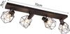 Industrial Deckenstrahler NARDA 4-flammig Gitter Rost-Optik, Breite 70cm Bild 4
