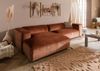 Ecksofa 304x164x69 Ottomane links Cord kupfer VALENCIA Bild 3