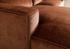 Ecksofa 304x164x69 Ottomane links Cord kupfer VALENCIA Bild 5