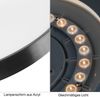 ZMH LED Deckenleuchte Wohnzimmer Ø21cm 12W Deckenlampe Rund für Flur Schlafzimmer Augenschutz, 3000K Warmweiß, Schwarz Kellerlampe Bild 5
