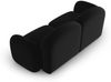 Micadoni Sofa Blair 2-Sitzer Samtstoff Schwarz Bild 3