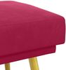 vidaXL Doppellagige Bank Weinrot 120 x 45 x 46 cm Samt 42038590 Bild 5