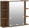 vidaXL Spiegelschrank mit LED Braun Eichen-Optik 70x16,5x60 cm 820453 Bild 2