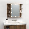 vidaXL Spiegelschrank mit LED Braun Eichen-Optik 70x16,5x60 cm 820453 Bild 3