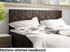 MEBLINI Boxspringbett BRUGES 140x200 cm mit Bettkasten – H4/Braun Samt Polsterbett - Gepolstert Doppelbett mit Matratze und Topper - Polsterbett mit Stauraum - Bett mit Kopfteil – Stauraumbett Bild 4