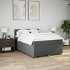 vidaXL Boxspringbett mit Matratze Dunkelgrau 140x190 cm Stoff 3288177 Bild 4