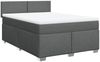 vidaXL Boxspringbett mit Matratze Dunkelgrau 140x190 cm Stoff 3288177 Bild 3