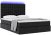 vidaXL Bett mit Stauraum und LED Schwarz 140 x 200 cm Kunstleder 3372305 Bild 3