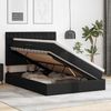 vidaXL Bett mit Stauraum und LED Schwarz 140 x 200 cm Kunstleder 3372305 Bild 4