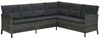 vidaXL 3-tlg. Garten-Lounge-Set mit Auflagen Poly Rattan Grau 48155 Bild 3