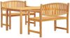 vidaXL 3-tlg. Garten-Essgruppe Massivholz Teak 3157940 Bild 2