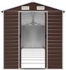 vidaXL Gerätehaus Braun 191x810x198 cm Verzinkter Stahl 3188272 Bild 5