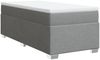 vidaXL Boxspringbett mit Matratze Hellgrau 90x190 cm Stoff 3285095 Bild 2