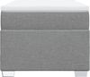 vidaXL Boxspringbett mit Matratze Hellgrau 90x190 cm Stoff 3285095 Bild 4