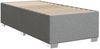 vidaXL Boxspringbett mit Matratze Hellgrau 90x190 cm Stoff 3285095 Bild 5