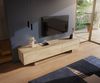 Lowboard Cuor 220 cm Keramik Laminam® Sabbia Eichefarbig 1 Klappe 2 Schubfächer Fuß Schwebeoptik Edelstahl Bild 4