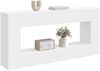 vidaXL Konsolentisch Gestreift Weiß 155 x 29 x 74 cm Holzwerkstoff 899886 Bild 3