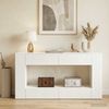 vidaXL Konsolentisch Gestreift Weiß 155 x 29 x 74 cm Holzwerkstoff 899886 Bild 4
