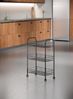 METALTEX 344403000 Lugano Lava Allzweckwagen 3 Etg. 41 x 23 x 63 cm TouchTherm, matt schwarz Bild 3