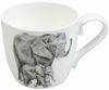 KÖNITZ 1120572761 Becher Amazing Animals - Elefanten 425 ml aus Bone China Porzellan Bild 2
