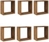 vidaXL Würfel-Wandregale 6 Stk. Altholz-Optik 30x15x30 Holzwerkstoff 856578 Bild 2