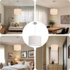 Zedelmaier Pendelleuchte Hängelampe hängend Deckenlampe E27x1/Max. 40 W, ohne Leuchtmittel, Geeignet für Esszimmer Wohnzimmer Schlafzimmer Flur Bild 3