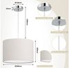 Zedelmaier Pendelleuchte Hängelampe hängend Deckenlampe E27x1/Max. 40 W, ohne Leuchtmittel, Geeignet für Esszimmer Wohnzimmer Schlafzimmer Flur Bild 2