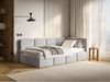 Selsey 'Cloudy' Jugendbett 90x200 mit Matratze, Kopfteil rechts, Hellgrau Bild 3