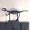Dekofigur T-Rex Aluminium Schwarz 62cm mit Sockel Modernes Wohnaccessoire Bild 2