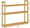 Casaria Hängeregal mit 3 Ablagen, Bambus natur, 60 x 15 x 54 cm Bild 5