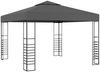 vidaXL Pavillon, Gartenzelt mit LED-Lichterkette, Stahl/Stoff Anthrazit, 2,7 x 3 x 3 m Bild 3