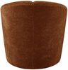 Drehsessel Mojo aus Flachcord, modern und drehbar, rostbraun, luxuriöse Textur Bild 3