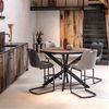2er Set MICHIEL Barhocker grau Bild 2