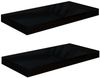 vidaXL Schweberegale 2 Stk. Hochglanz-Schwarz 50x23x3,8 cm MDF 323767 Bild 2