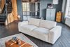 KAWOLA Sofa BODHI 3-Sitzer Cord cremeweiß 80 x 110 x 242 cm Bild 5