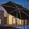 Doppler Sonnenschirm / Kurbelschirm "Active Auto Tilt 300 LED", anthrazit, Ø 300 cm Bild 2
