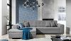 ELTAP 'Sorento', Ecksofa, Eckcouch, Grau, 78 x 194 x 296 cm, Links Bild 3
