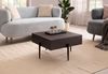 Couchtisch 64x64x35cm Steinoptik Metall Anthrazit Quadratisch Modern Wohnzimmer Bild 3