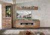 Wohnwand >Bellano< in Viking Oak Dekor, MDF, Spannplatte - 299x202x44cm (BxHxT) Bild 1