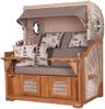 Strandkorb Komplettset - bene living - Ammersee Grande XL Teak - PE shell - Modell 540 - inkl. Liftersystem Bild 3