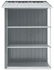 vidaXL Gartenhaus mit Regal Grau 205x130x183 cm Eisen 47103 Bild 5