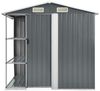 vidaXL Gartenhaus mit Regal Grau 205x130x183 cm Eisen 47103 Bild 3