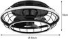 LED Deckenventilator, Fernbedienung, dimmbar, CCT, D 50 cm Bild 5