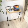 COSTWAY Computertisch, 60cm Schreibtisch Klappbar, mit Tablethalterung Metall Bild 2