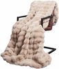 vidaXL Rutschfeste Decke aus Kunstkaninchenfell Olite 4 pcs Beige 42021790 Bild 3