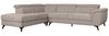 Ecksofa Sibet Links Taupe - mit Stoff - Bezug & Kopfstütze Bild 4