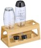 Relaxdays 3er Flaschenhalter aus Bambus Bild 1