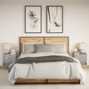vidaXL Wand-Nachttische mit LED-Leuchten 2 Stk. Betongrau 852082 Bild 4